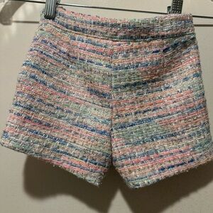 Janie and Jack Pastel Tweed High Waist Shorts Youth Size 3